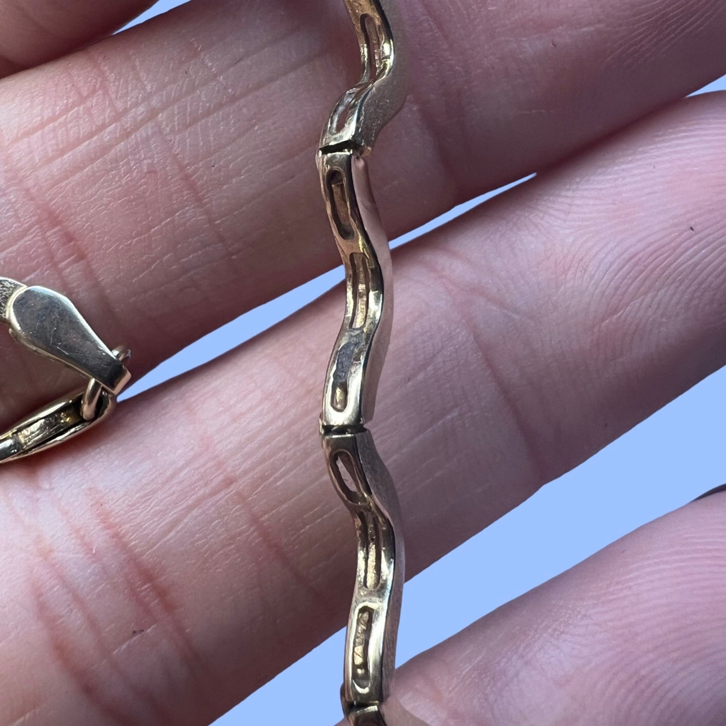 Vintage 14k Squiggle Bracelet