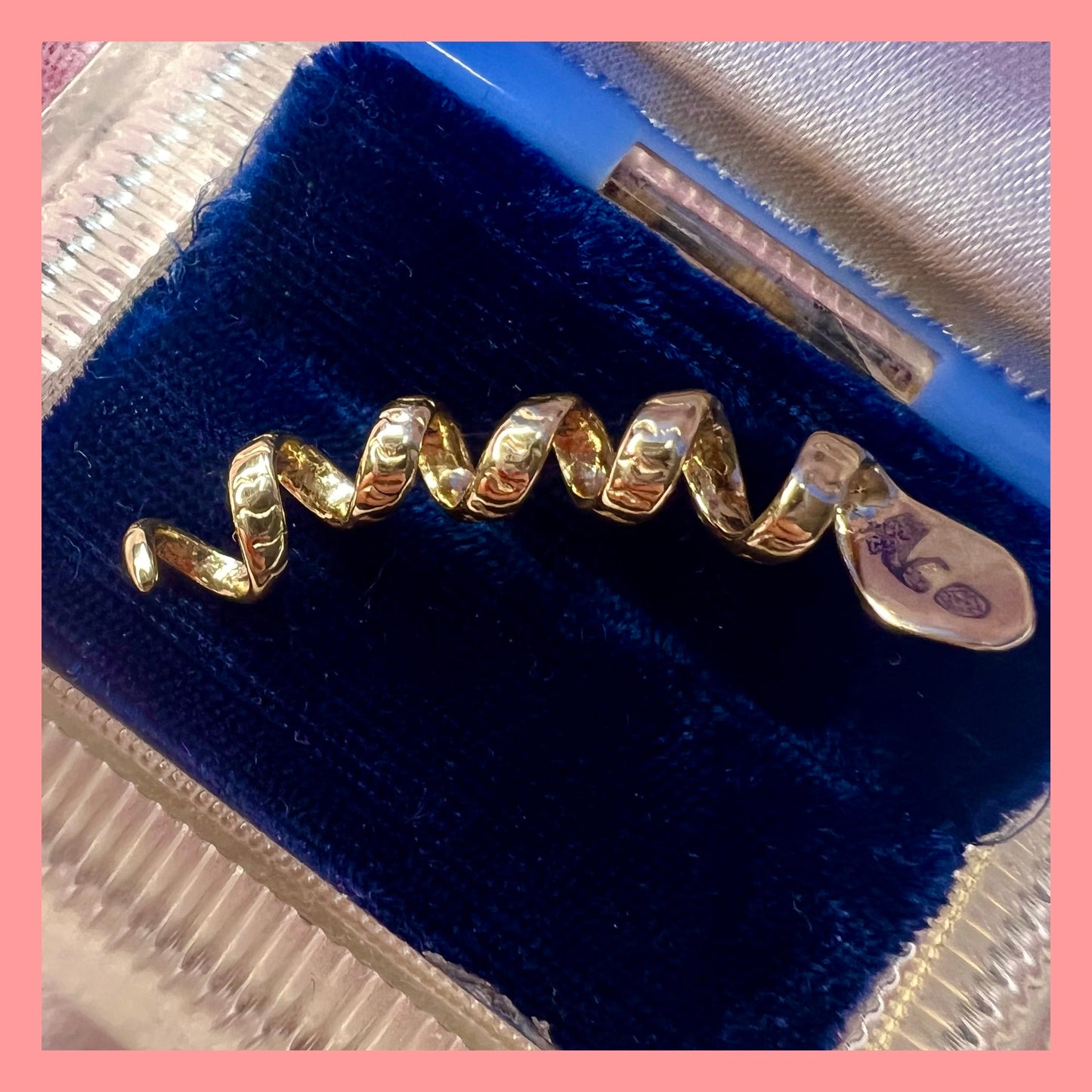 Upcycled 10k Snake Coil Charm Holder
