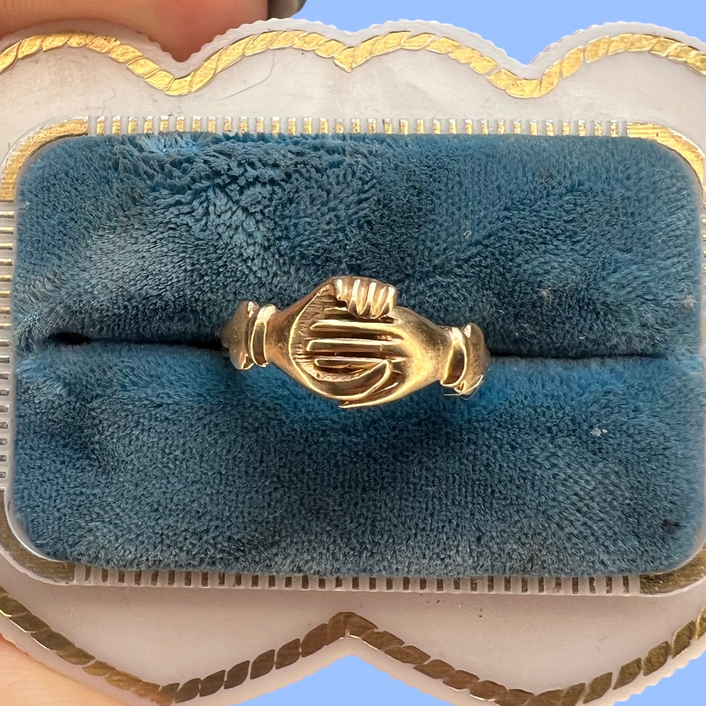 Vintage 18k Fede GImmel RIng