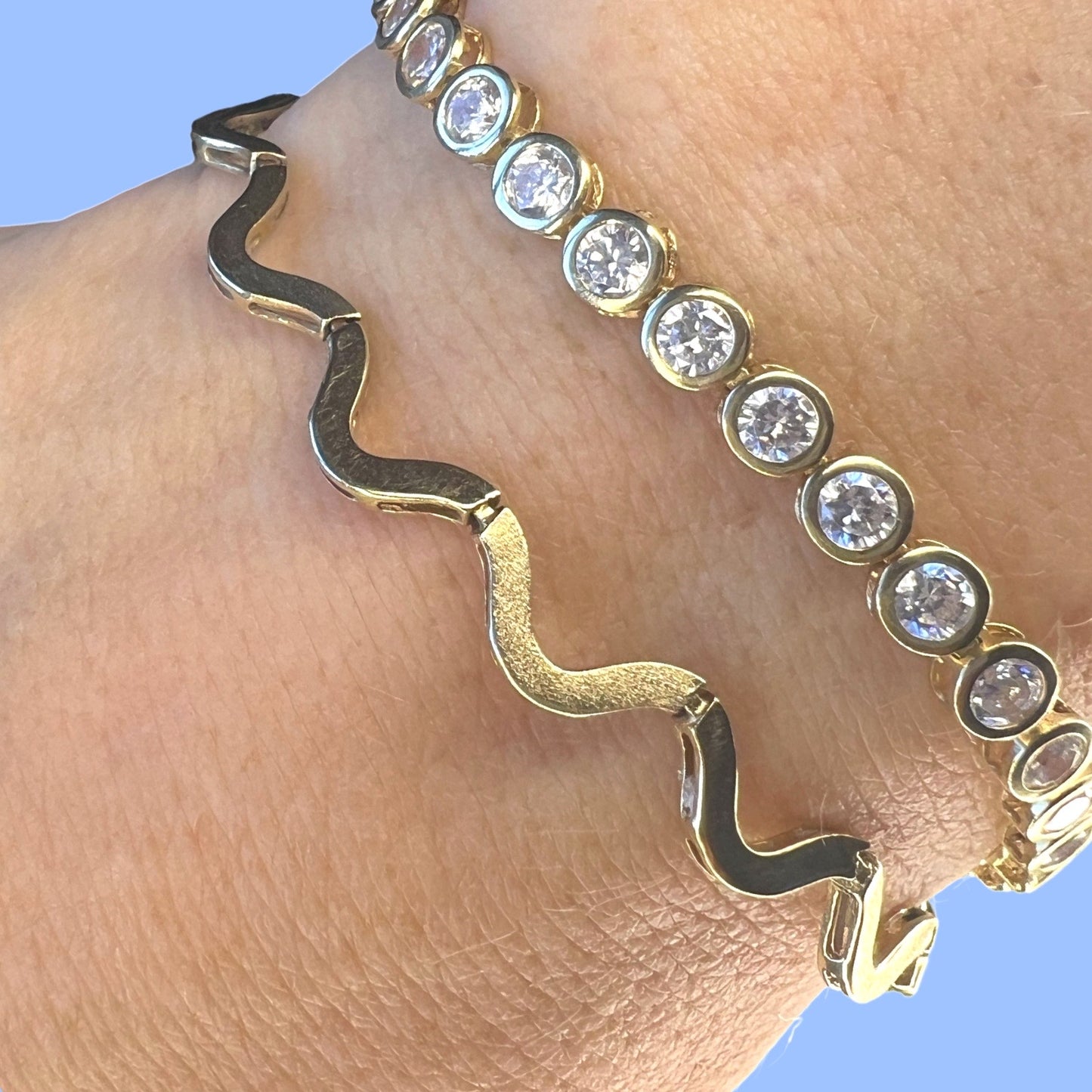 Vintage 14k Squiggle Bracelet