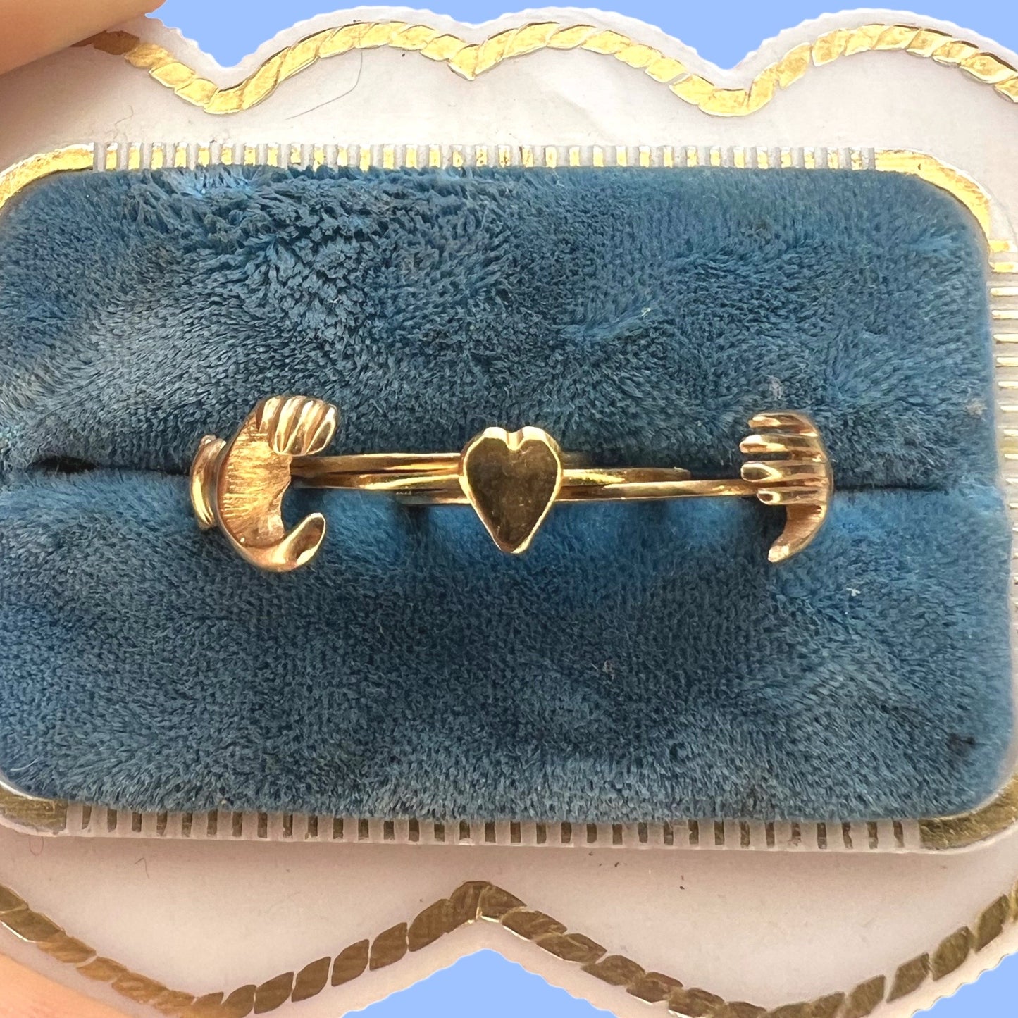 Vintage 18k Fede GImmel RIng
