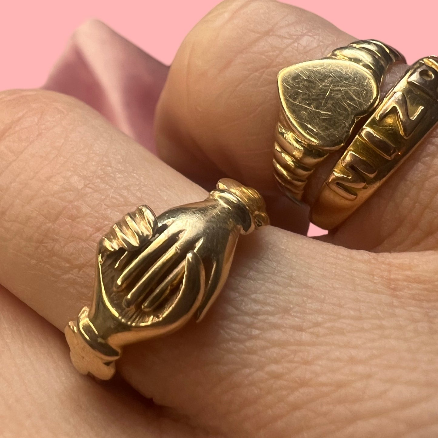 Vintage 18k Fede GImmel RIng