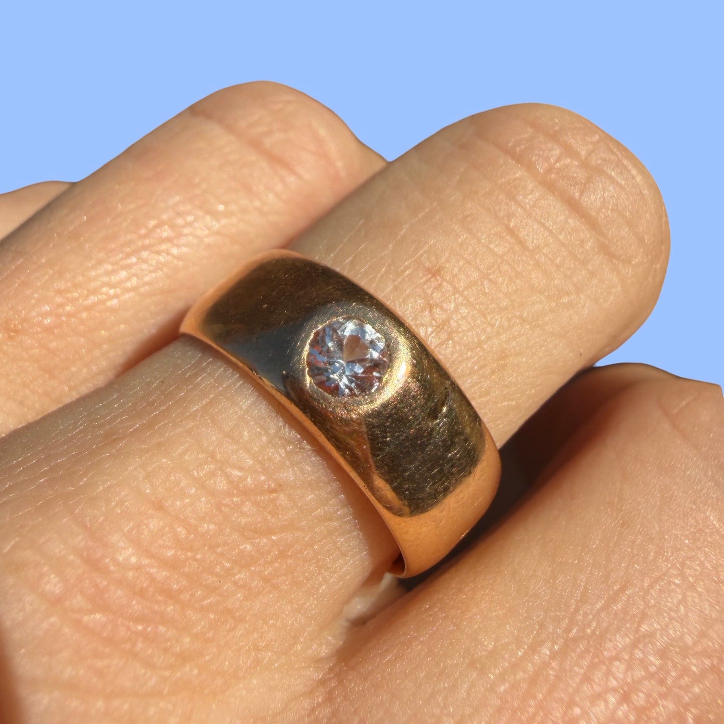 Antique 18k Thick Boy Band