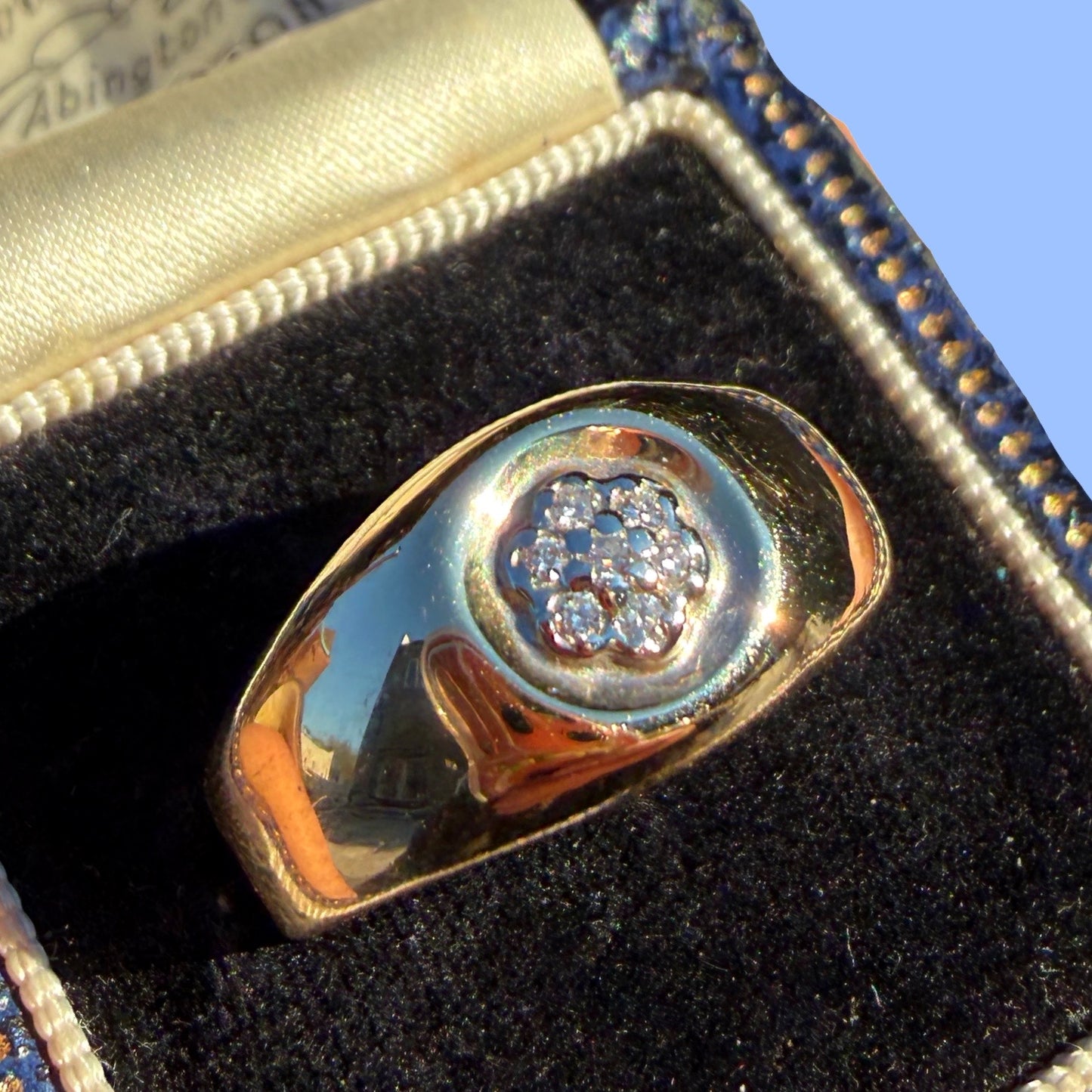 Vintage 10k Diamond Cluster Ring