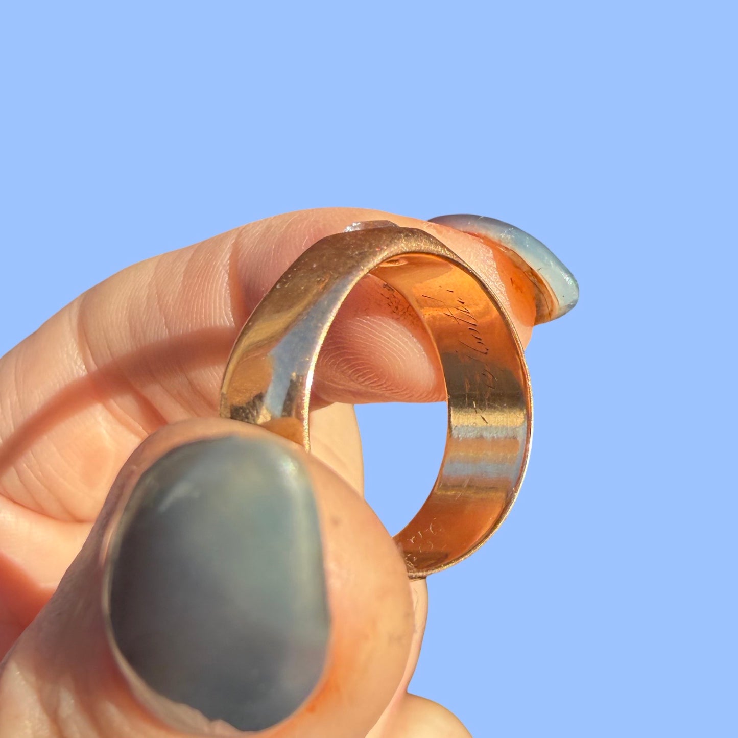 Antique 18k Thick Boy Band