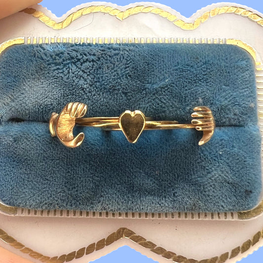 Vintage 18k Fede GImmel RIng