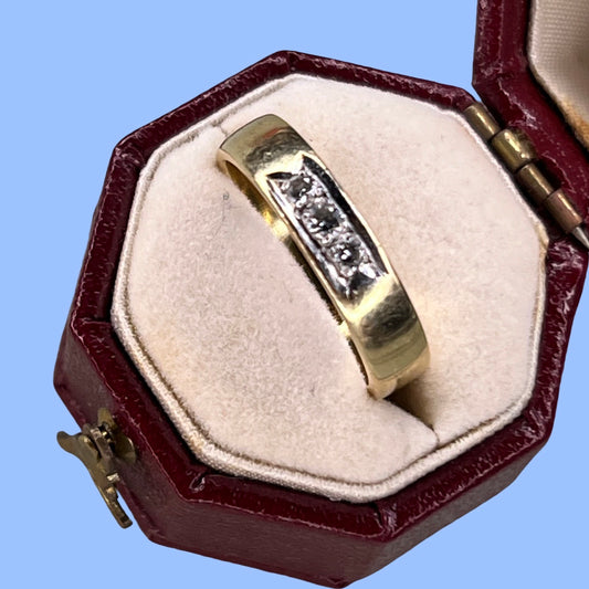 Vintage 14k Diamond Band